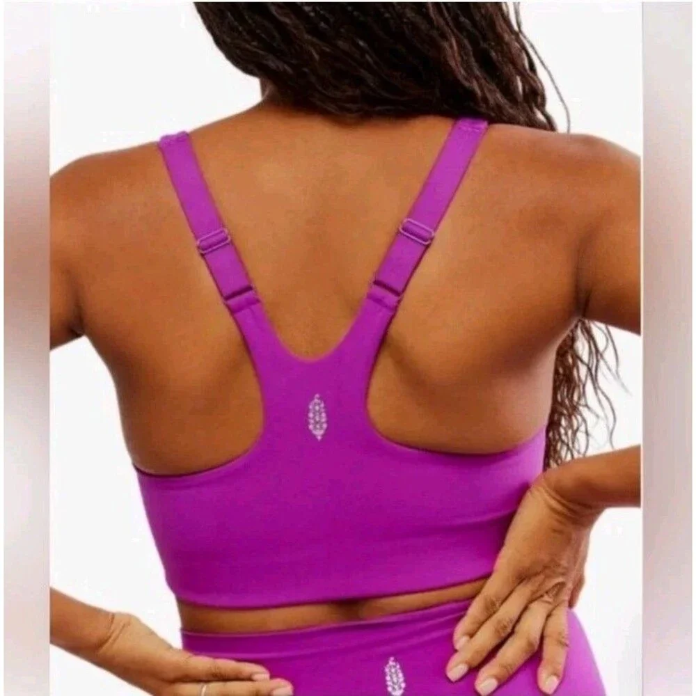 Free People x Hatch Never Better‎ Square Neck Maternity Sports Bra XS NWT Berry